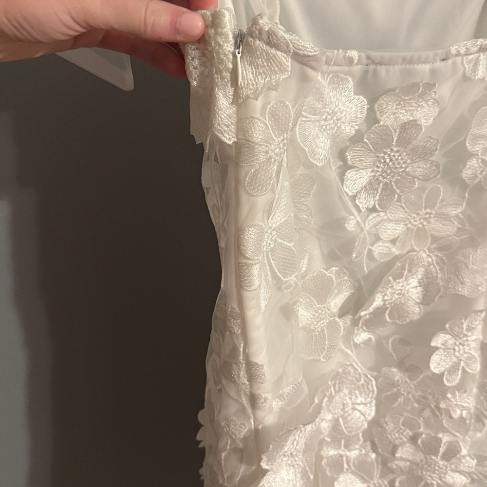 Lulus White Floral Mini Dress - Picture 8 of 9